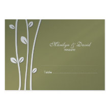 Leaved weiße Niederlassungen, die Eskorte Wedding  Visitenkarten Vorlage
