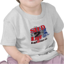 Leben 2 der Live Schlitten-Schlitten 2 T-shirts