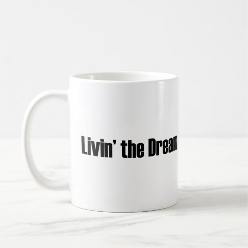 Leben der Traum Kaffeetasse
