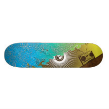 "LEBEN IN DER STEREOLITHOGRAPHIE " PERSONALISIERTES SKATEDECK
