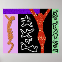Leben ~ moderne Kunst ~ modernes buntes Plakatdrucke