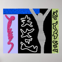 Leben ~ moderne Kunst ~ modernes buntes Plakatdrucke