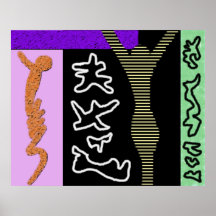 Leben ~ moderne Kunst ~ modernes buntes Posterdruck
