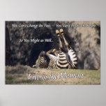 Leben Sie im Moment-Plakat