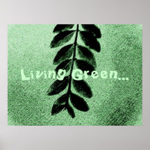Lebendes grünes Plakat