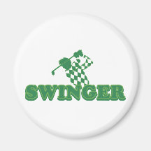Lebenslustiger Typ (Golf) Kühlschrankmagnete