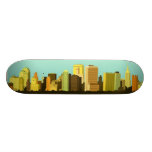 Lebhaftes Stadtbild Bedruckte Skateboarddecks