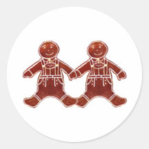 Lebkuchen-Kinderjungen die MUSEUM Zazzle Geschenke Runder Aufkleber