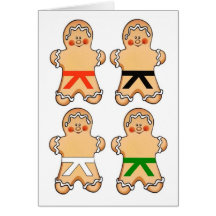 Lebkuchen-Kriegskünstler-Feiertags-Gruß-Karten