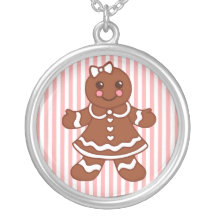 Lebkuchen-Mädchen-Halskette