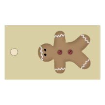 Lebkuchen-Mann-Fall-Umbau oder Geschenk-Umbau Visitenkarte