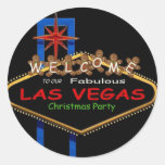 Lebkuchen-Mann-Las- VegasweihnachtsParty-Aufkleber