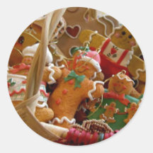 Lebkuchenmann-Plätzchenaufkleber