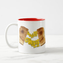 Leckere gegrillte Käse-Sandwich-Suppen-Schale Kaffee Tasse