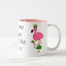 Leckerei, die ich als Sie der Königin-Flamingo wur Kaffeehaferl