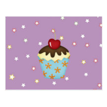 leckerer kleiner Kuchen Postkarte