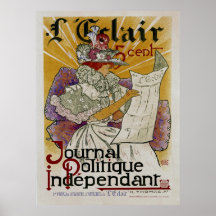 L'Eclair ~ unabhängige politische Zeitung Posterdrucke