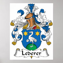 Lederer Family Crest Poster