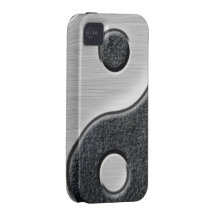 Ledernes und StahlYin Yang iPhone 4/4S Hüllen