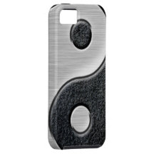 Ledernes und StahlYin Yang iPhone 5 Hülle