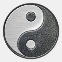 Ledernes und StahlYin Yang Sticker