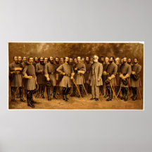 Lee u. seine Generäle durch W.B. Matthews Plakate