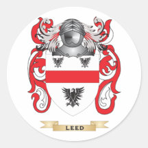 Leed Wappen (Familienwappen) Stickers