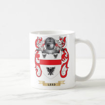 Leed Wappen (Familienwappen) Tee Tassen
