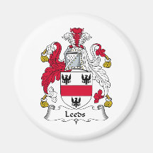 Leeds-Familienwappen Kühlschrankmagnete