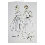 Leere Karte Grüße der Mode 1953