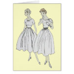 Leere Karte Grüße der Mode 1953
