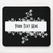 Leerer Blumen-Aufkleber - schaffen Sie Ihren eigen Mousepad