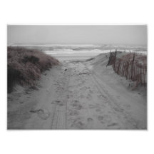 Leerer Strand Photodruck