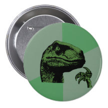 Leeres Philosoraptor Anstecknadelbutton