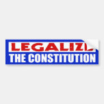 Legalisieren Sie die Konstitution Auto Aufkleber