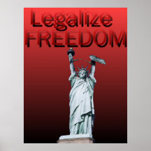 Legalisieren Sie Freiheit Plakatdruck