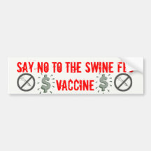 Lehnen Sie die Schweingrippe VAC… ab Auto Sticker