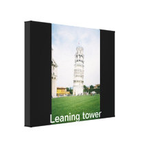 Lehnender Turm-eingewickelte Leinwand Galerie Falt Leinwand
