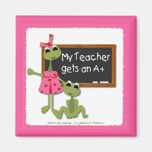 Lehrer-Frosch-Magnet