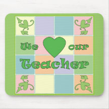 Lehrer-Patchwork-(grüne) Mausunterlage Mousepads