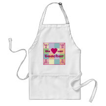 Lehrer-Patchwork-(rosa) Schürze