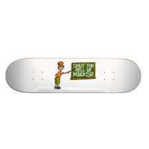 Lehrer sagt, dass oben geschlossen scherzt skateboardbretter