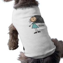 Lehrer-Strichmännchen Hundeshirts