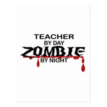 Lehrer-Zombie Postkarten