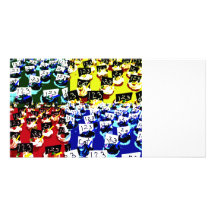 Lehrerkuchenwiederholungs-Popkunst zwei umgewandel Photokarten
