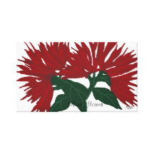 Lehua Blume eingewickelte Leinwand Leinwanddruck