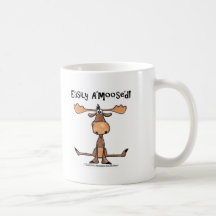 Leicht Amoosed! - Sitzende Elche Kaffee Tassen