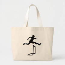 Leichtathletik - Hürden Leinentasche