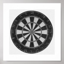 Leinwand Dartscheibe Plakat