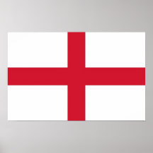 Leinwand-Druck mit Flagge von England Posterdrucke
